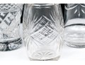 Collection Of Five Large Cut Crystal And Silverplate Shakers 