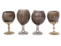 Assembled Collection Of Four.Coconut Goblets