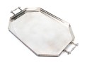 Large Antique English Silverplate Twin Handled Tray