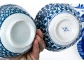 Asian Blue And White Serving And Decorating Lot