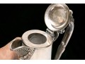 Antique Late 19th Classical Silver Plated Etched Crystal Claret Jug