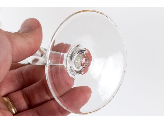 Assembled Collection Of Glass Stemmed Goblets