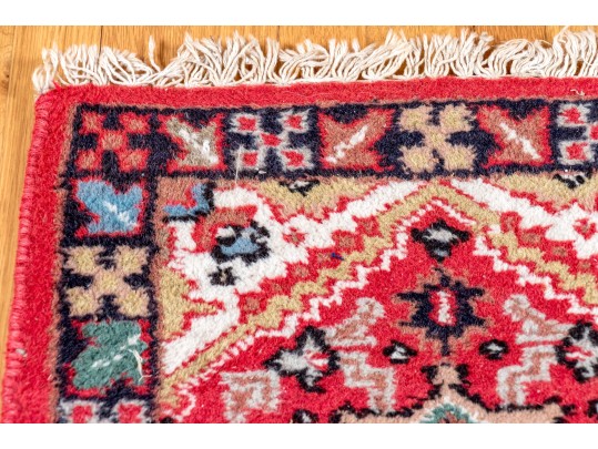 Pair Of Hand-knotted Hamadan Accent Mats, 2'-10 1/2 X 2' & 2'-3 1/2 X 1'-8 1/2'