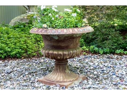 Antique Cast Iron Garden Planter