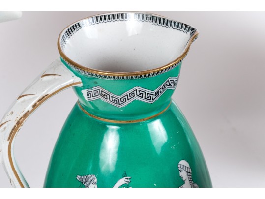 Group Of Four Antique Ceramic Water Pitchers