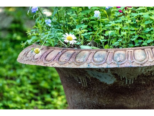 Antique Cast Iron Garden Planter