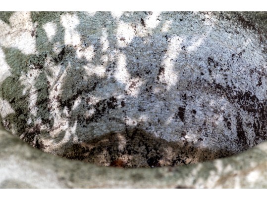 Pair Of Large Cast Stone Footed Stone Planters