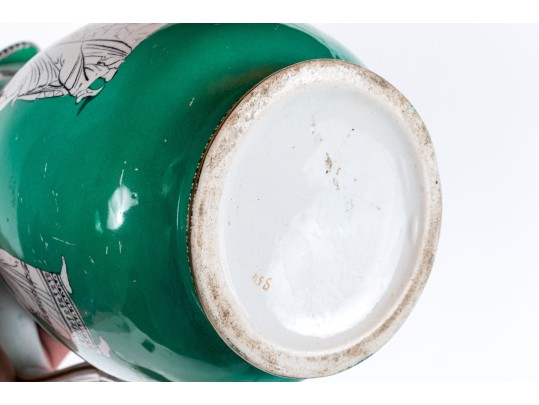 Group Of Four Antique Ceramic Water Pitchers