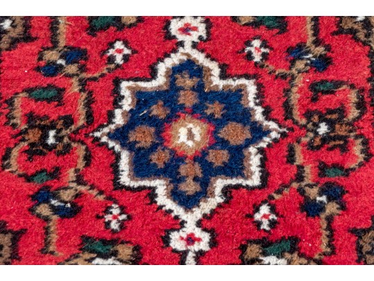Pair Of Hand-knotted Hamadan Accent Mats, 2'-10 1/2 X 2' & 2'-3 1/2 X 1'-8 1/2'