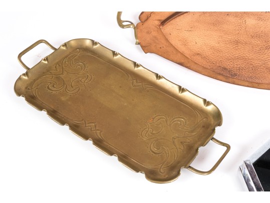 Three Twin-Handled Serving Trays