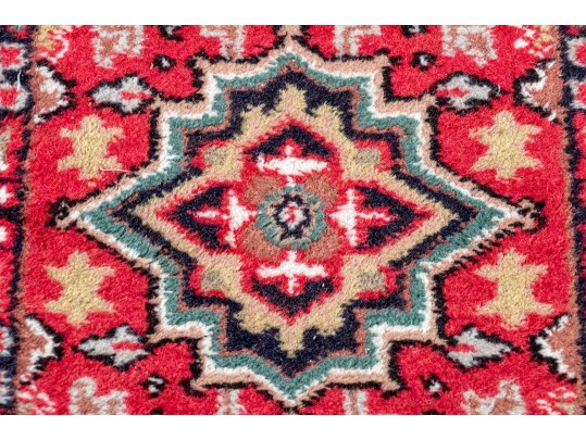 Pair Of Hand-knotted Hamadan Accent Mats, 2'-10 1/2 X 2' & 2'-3 1/2 X 1'-8 1/2'