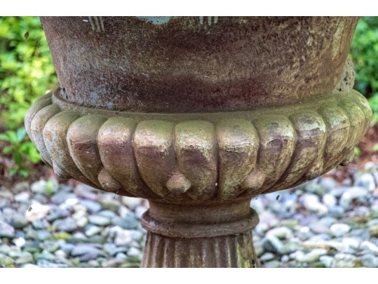 Antique Cast Iron Garden Planter