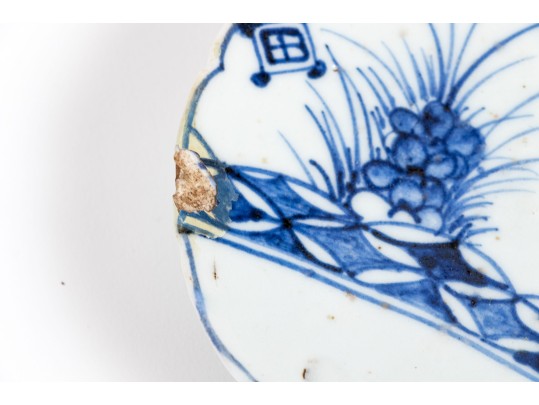 Rustic Trio Of Three Ceramic Bowls And Footed Compote