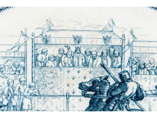 Two Wedgwood Oval Blue And White Serving Platters