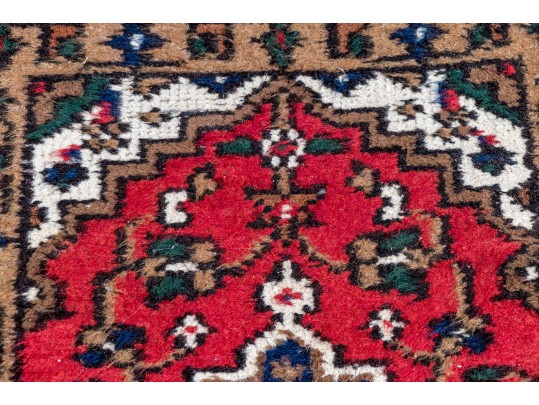 Pair Of Hand-knotted Hamadan Accent Mats, 2'-10 1/2 X 2' & 2'-3 1/2 X 1'-8 1/2'