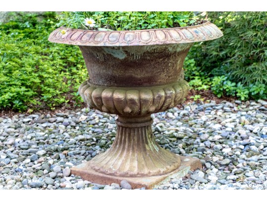 Antique Cast Iron Garden Planter