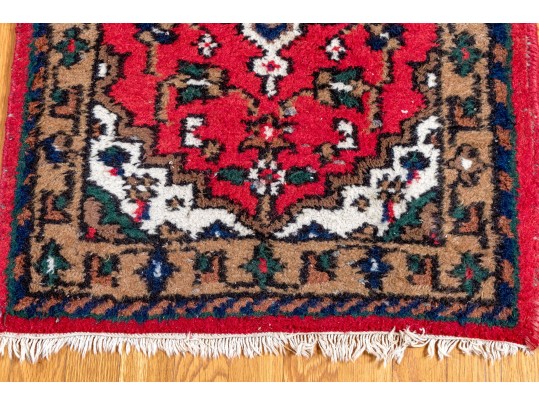 Pair Of Hand-knotted Hamadan Accent Mats, 2'-10 1/2 X 2' & 2'-3 1/2 X 1'-8 1/2'