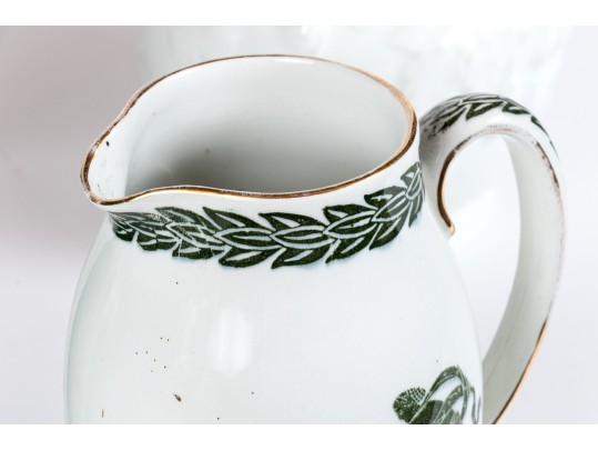 Group Of Four Antique Ceramic Water Pitchers