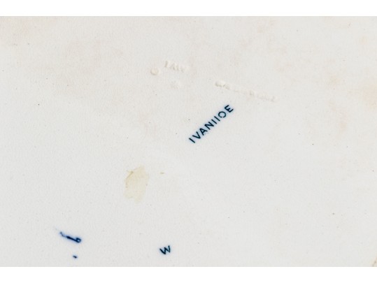 Two Wedgwood Oval Blue And White Serving Platters