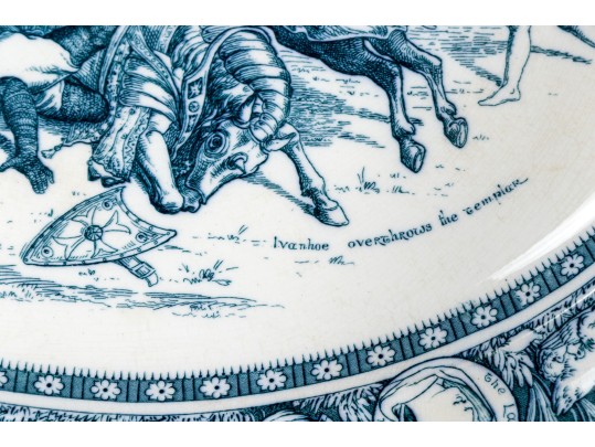 Two Wedgwood Oval Blue And White Serving Platters