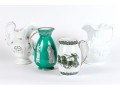 Group Of Four Antique Ceramic Water Pitchers