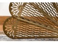 Antique Brass Reticulated Collapsible Peacock Spark Screen