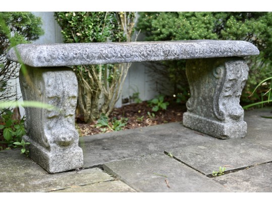 Cast Stone Garden Bench