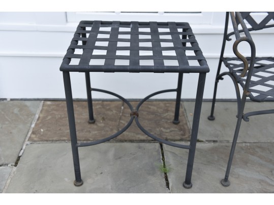 Metal Patio Loveseat And Pair Of Tables (1 Of 2)