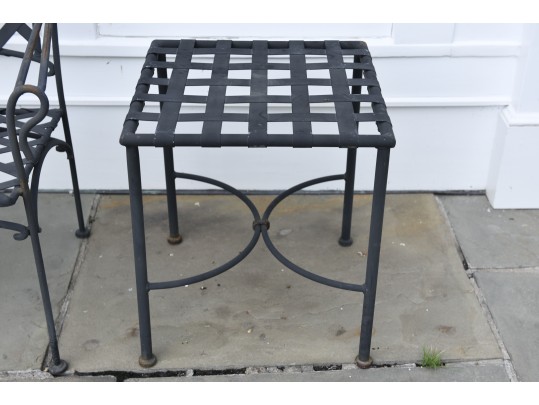 Metal Patio Loveseat And Pair Of Tables (1 Of 2)