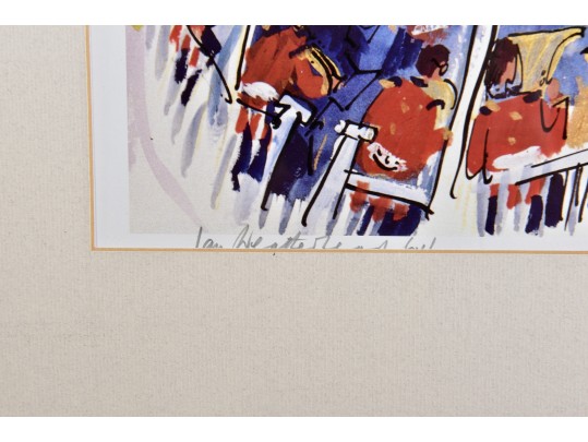 Ian Weatherhead Signed Lithograph Titled 