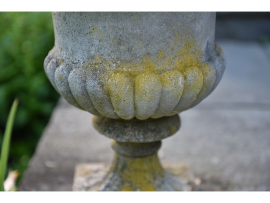 Cast Stone Garden Pedestal Urn Planter