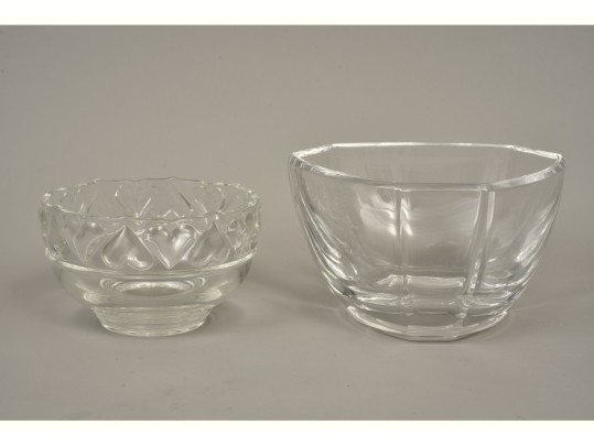 Six Panel Bowl And Heart Rimmed Bowls By Tiffany & Co.