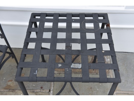 Metal Patio Loveseat And Pair Of Tables (1 Of 2)