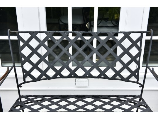 Metal Patio Loveseat And Pair Of Tables (1 Of 2)