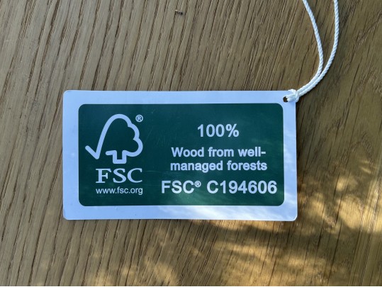 FSC Bench 100% Wood From Well-managed Forests 