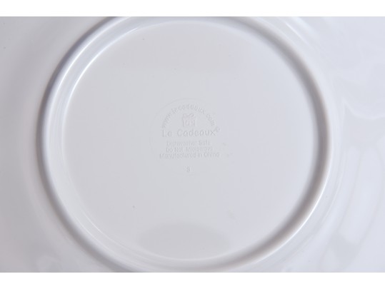 Collection Of La Cadeaux Melamine Outdoor Dining Dinnerware