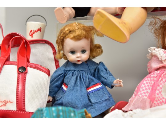 Ginny, Ideal, Effanbee, Madame Alexander Dolls, Wooden Armoire, Clothing And More