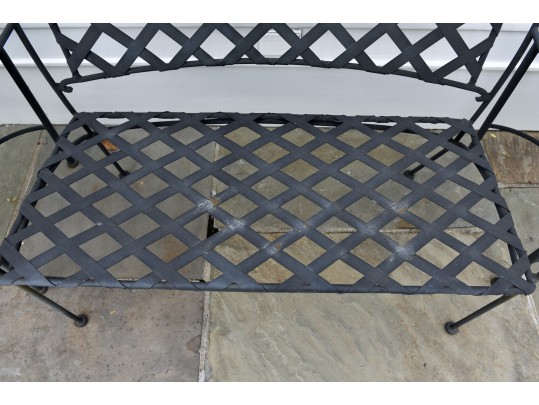 Metal Patio Loveseat And Pair Of Tables (1 Of 2)