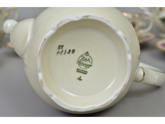 Zeh Scherzer Bavaria Germany Tea Set 