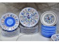 Collection Of La Cadeaux Melamine Outdoor Dining Dinnerware