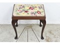 George II Mahogany Needlepoint Stool