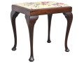 George II Mahogany Needlepoint Stool