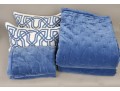 Pair Of Serena & Lily Twin Size Sutter Velvet Blankets, Euro Shams And Pillows