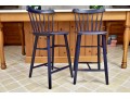 Set Of Three Serena And Lily Tucker Counter Stools By Ton (RETAIL $1,254)