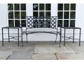 Metal Patio Loveseat And Pair Of Tables (2 Of 2)