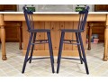 Set Of Three Serena And Lily Tucker Counter Stools By Ton (RETAIL $1,254)