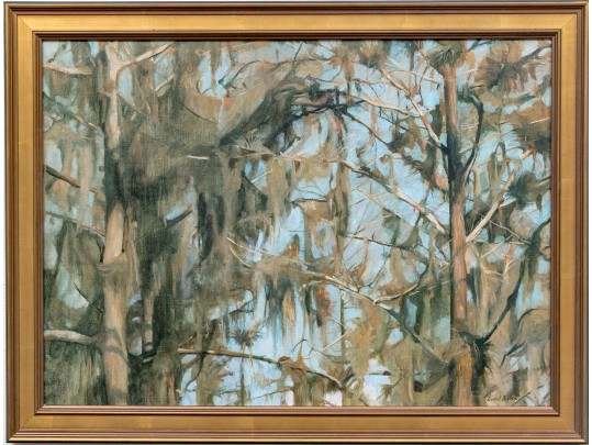 Laurel Stern Boeck (American, 21st C.) Oil On Canvas, Dense Forest