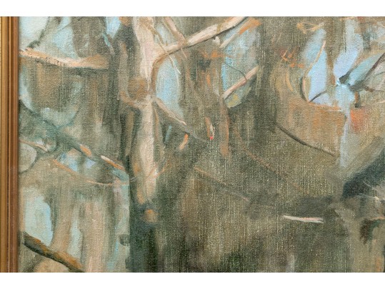 Laurel Stern Boeck (American, 21st C.) Oil On Canvas, Dense Forest