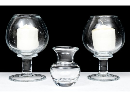 Trio Of Simon Pearce Crystal