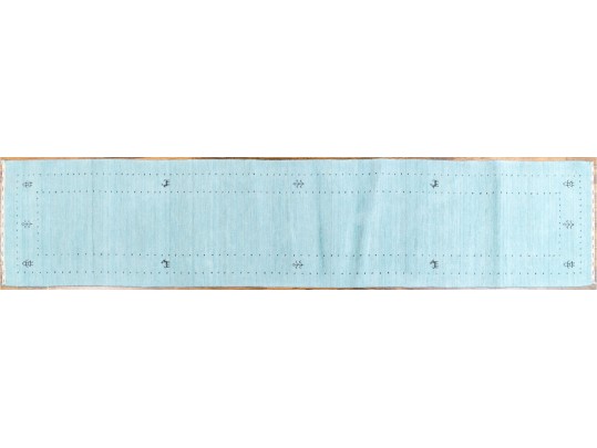 Soft Loom Made Gabbeh Wool Runner, 12'-1